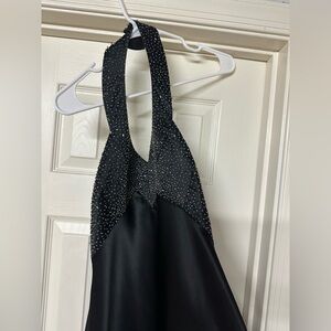 Black Halter Prom Dress